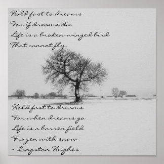 Póster Sueños de Langston Hughes