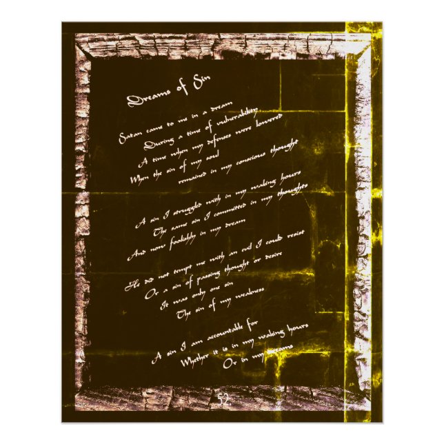 Póster Sueños de pecado (Anverso)