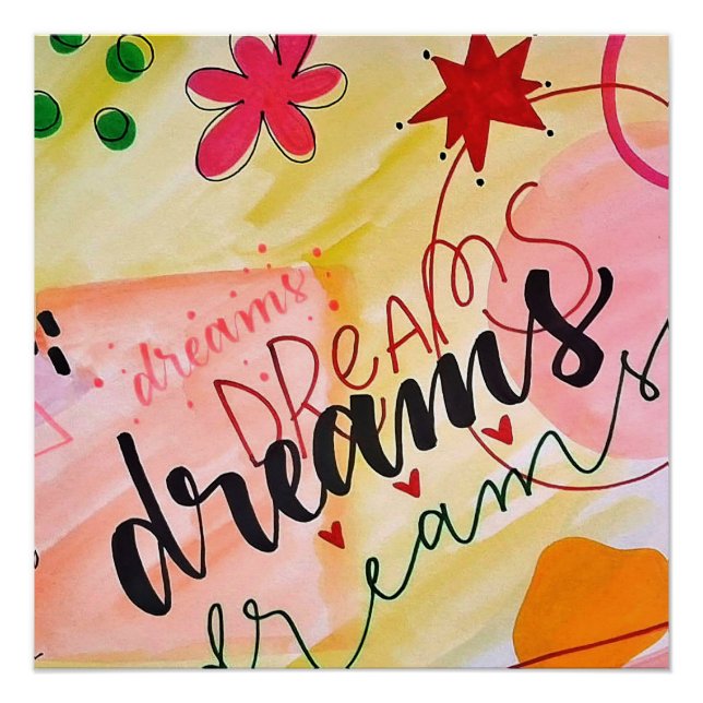 Póster Sueños de Pósteres Brillantes (Anverso)