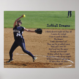 Póster Sueños de Softball