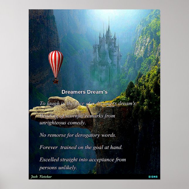 Póster Sueños de soñadores (Frente)