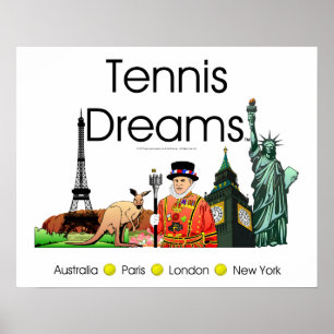 Póster Sueños de tenis de alta categoría
