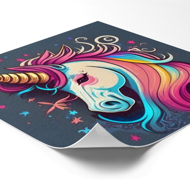 Póster Sueños de Unicorn (Esquina)