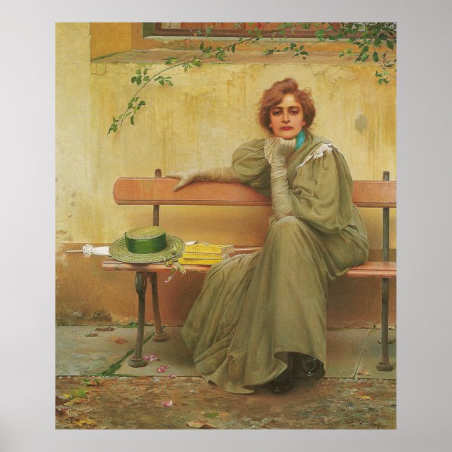 Póster Sueños de Vittorio Matteo Corcos 1896 (Frente)