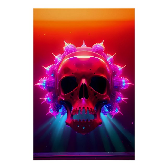 Póster Sueños del Cráneo Eléctrico (Anverso)