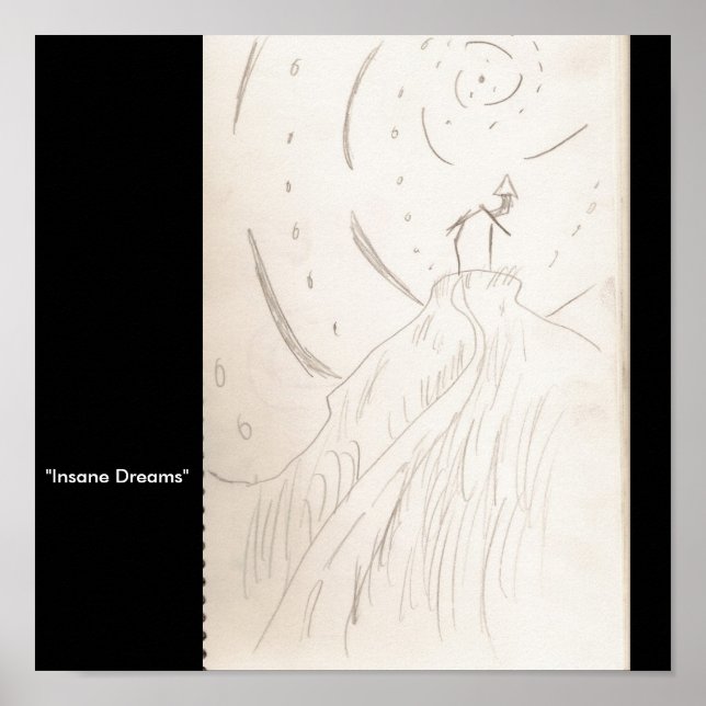 Póster "Sueños dementes" (Frente)