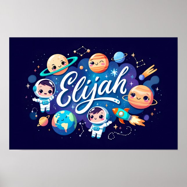 Póster Sueños Espaciales Elijah Wall Art (Frente)
