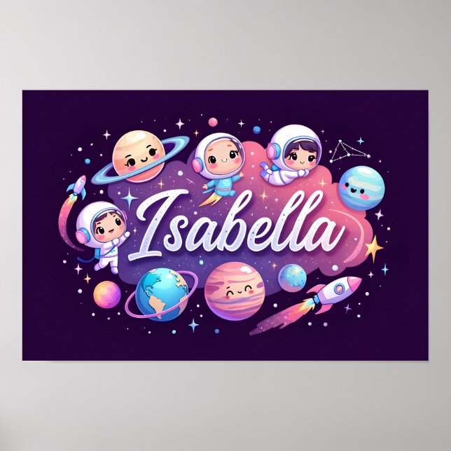 Póster Sueños Espaciales Isabella Wall Art (Frente)