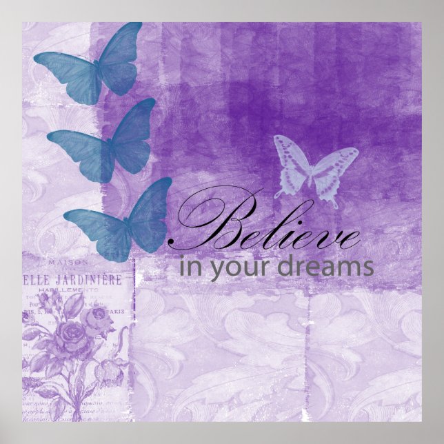 Póster Sueños Lilac inspirados (Frente)
