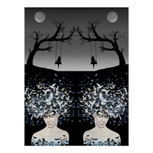 Póster Sueños onlit: libertad y soledad