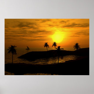 Póster Sueños Tropicales