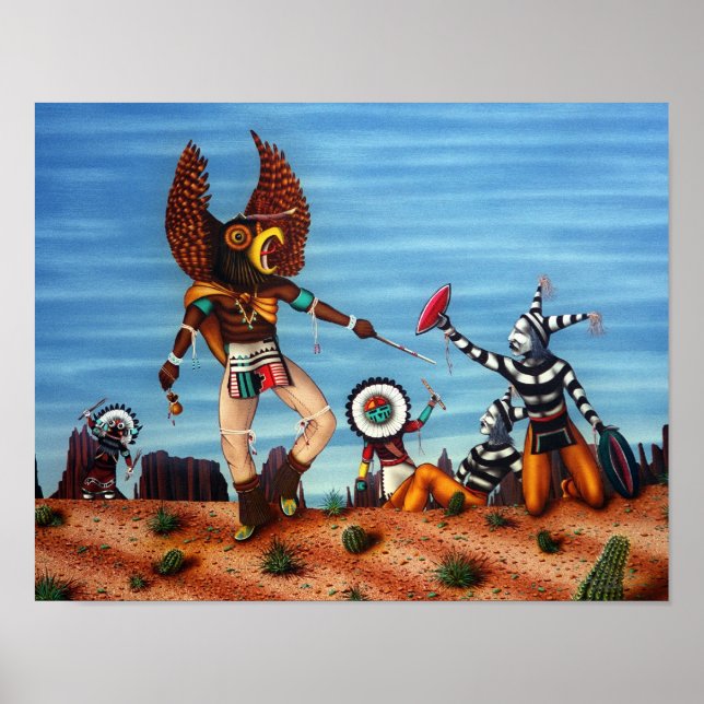 Póster "Sueños turquesa" (Frente)