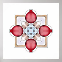 Suerte judía - Pomegranato, Hamsa, ajo