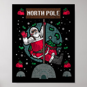 Póster Suéter de las mujeres traviesas Navidades feas