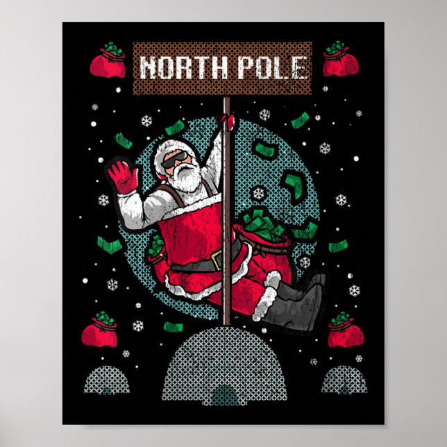 Póster Suéter de las mujeres traviesas Navidades feas (Frente)