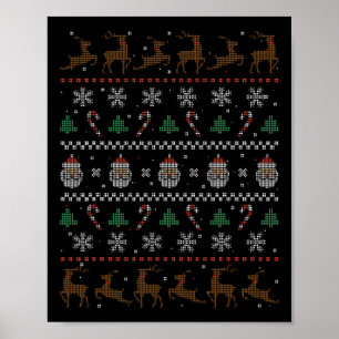 Póster Suéter feo de Navidad 