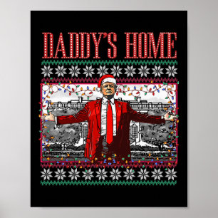 Póster Suéter feo de Navidad divertido Daddy's Home Trump