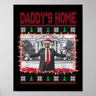 Póster Suéter feo de Navidad divertido Daddy's Home Trump