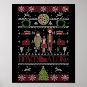 Póster Suéter Feo De Navidad Solo En Casa Los Ndits Mojad