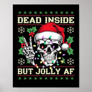 Póster Suéter feo divertido y sucio de Navidad