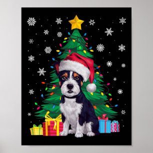 Póster Suéter sudoroso árbol de navidad americano Staffor