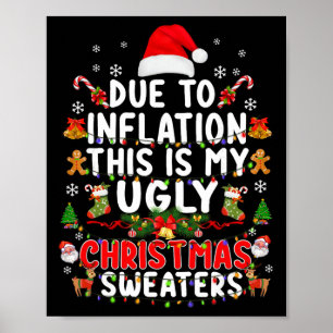 Póster Suéteres Feos De Navidad Divertidos Debido A La In