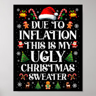Póster Suéteres Feos de Navidad Divertidos Debido a la In