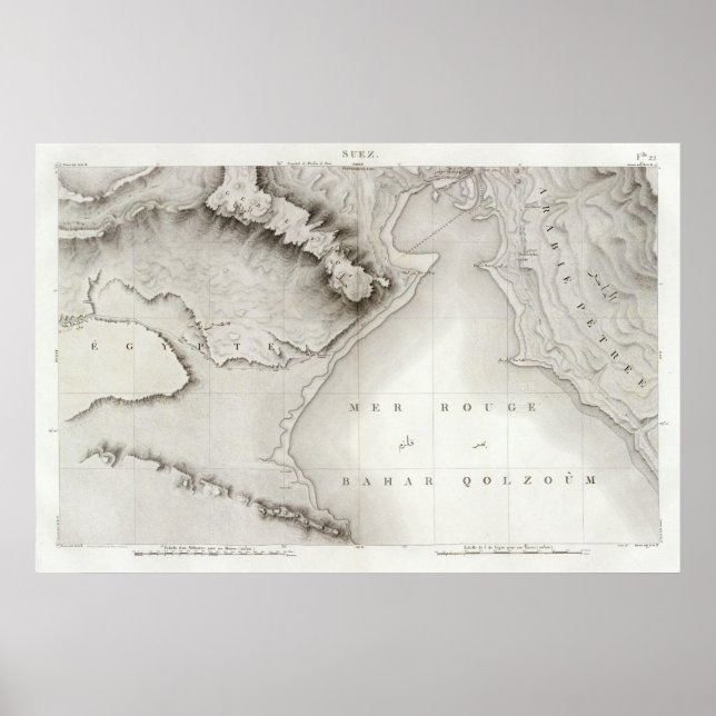 Póster Suez, Egipto (Frente)