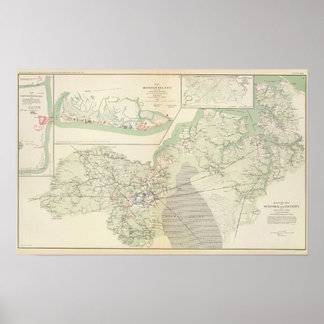 Póster Suffolk y alrededores (Frente)