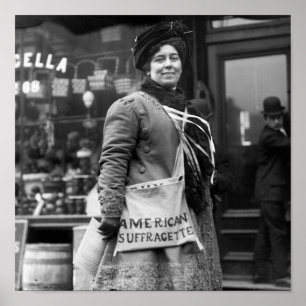 Póster Suffragette americano, 1900s tempranos