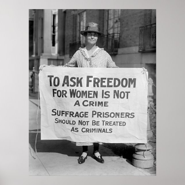 Póster Suffragette para Alice Paul, 1917 (Frente)