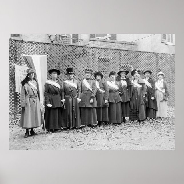 Póster Suffragette Pickets: 1917 (Frente)