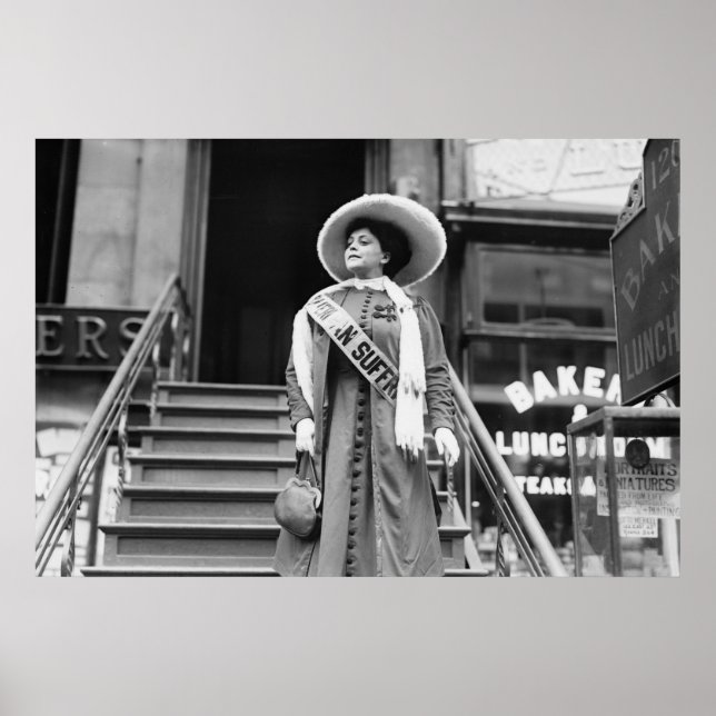 Póster Sufragette de estilo: 1908 (Frente)