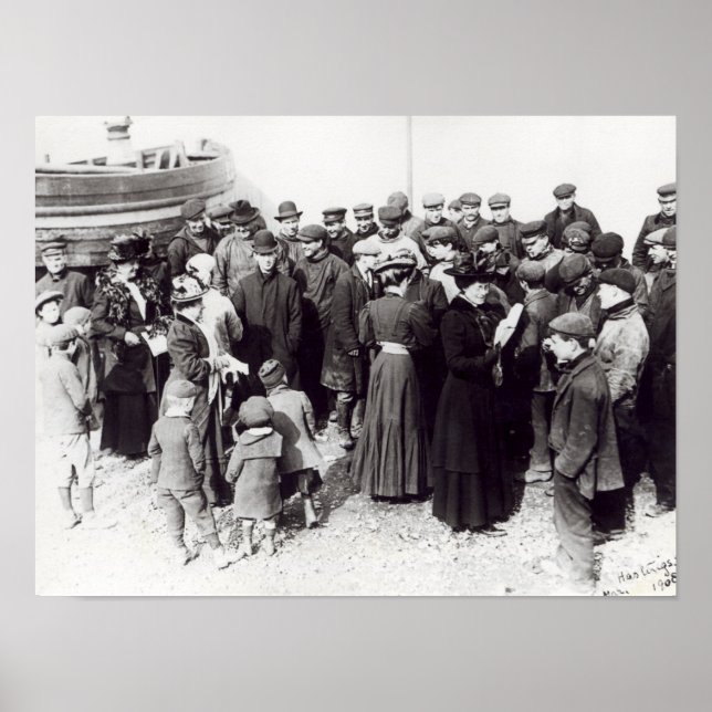 Póster Sufragettes in Hastings, 1908 (Frente)