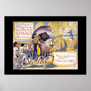 Póster Sufragio femenino vintage