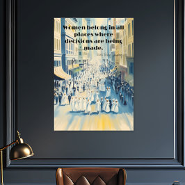 Póster Sufrimiento femenino de Ruth Bader Ginsberg