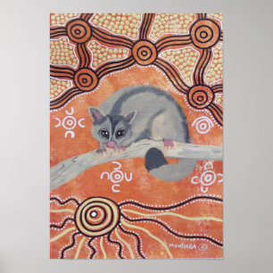 Póster Sugar Glider Dreaming Poster by Mundara