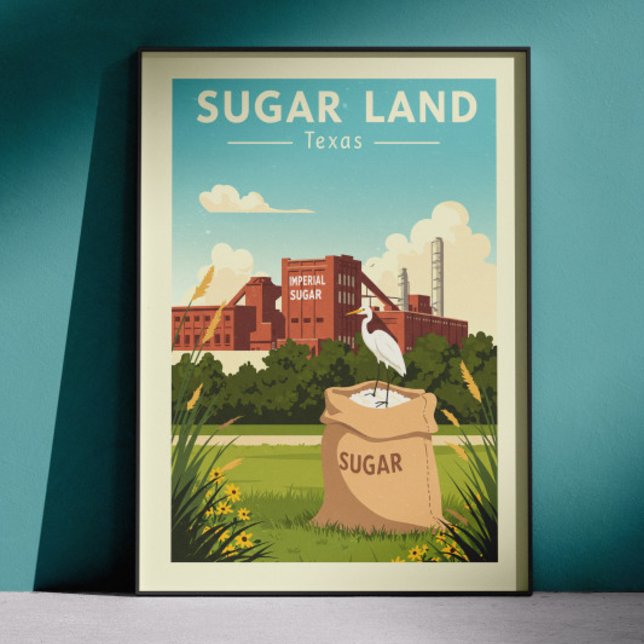 Póster Sugar Land Texas Antiguo (Subido por el creador)