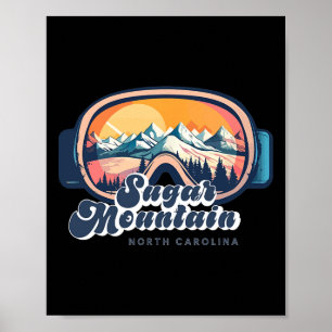 Póster Sugar Mountain Carolina del Norte Vacaciones de Es
