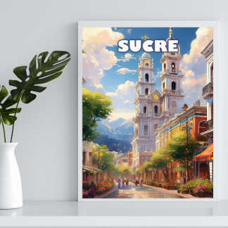 Póster Sugar, perched in the Andes