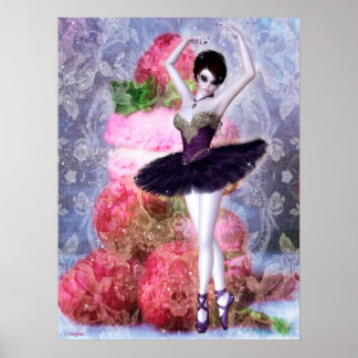 Póster Sugar Plum Fairy Ballerina Fantasy Art