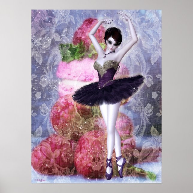 Póster Sugar Plum Fairy Ballerina Fantasy Art (Frente)