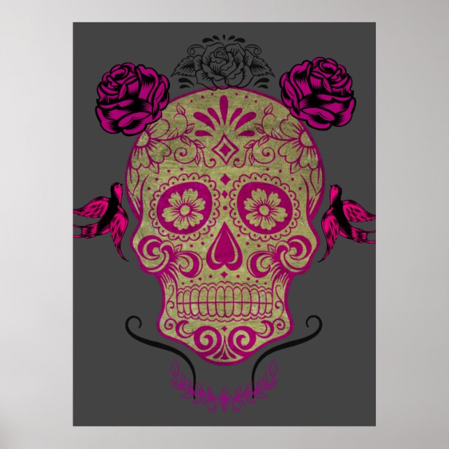 Póster Sugar Skull 1.0 (Frente)
