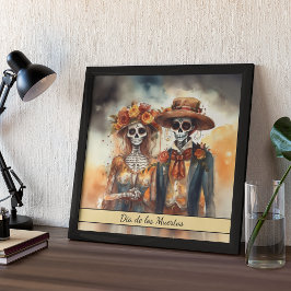 Póster Sugar Skull Cariño, personalizado