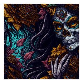 Póster Sugar Skull Catrina