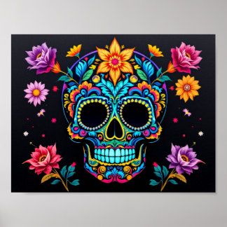 Póster Sugar Skull N Roses