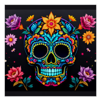 Póster Sugar Skull N Roses