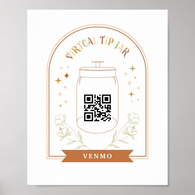 Póster Sugerencia virtual Jar Scan QR Código Aplicación d (Frente)