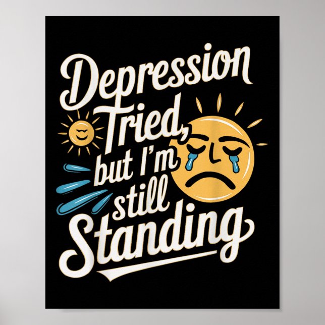 Póster Suicide Awareness Depression Anxiety Mental Health (Frente)