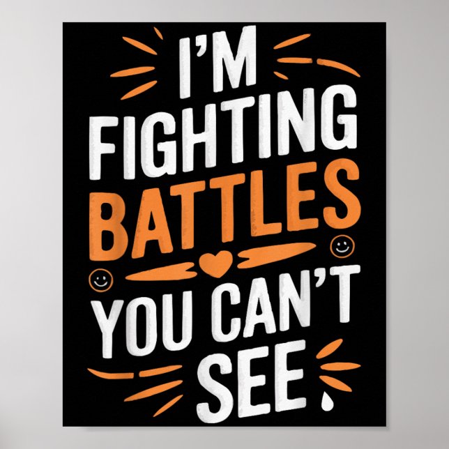 Póster Suicide Awareness Depression Anxiety Mental Health (Frente)